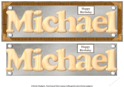 WOOD MALE NAMES - MICHAEL