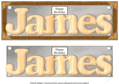 WOOD MALE NAMES - JAMES