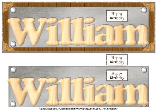 WOOD MALE NAMES - WILLIAM