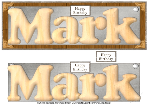 WOOD MALE NAMES - MARK