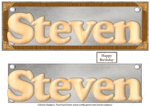 WOOD MALE NAMES - STEVEN