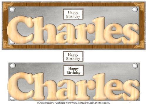 WOOD MALE NAMES - CHARLES