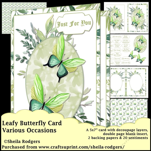 LEAFY BUTTERFLY CARD