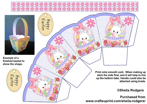 EASTER BASKET 1 - BUNNY IN BASKET
