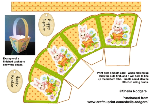 EASTER BASKET 1 - BUNNY IN PLANT POT