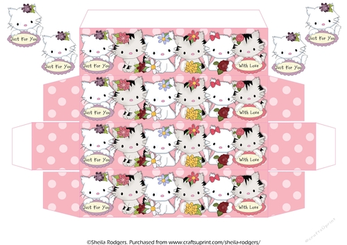 LONG GIFT BOX - CATS IN A ROW