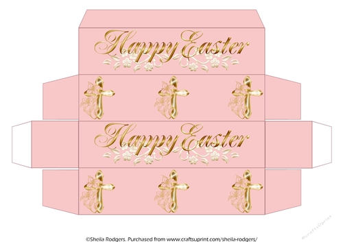 LONG GIFT BOX - EASTER WISHES AND CROSS 3