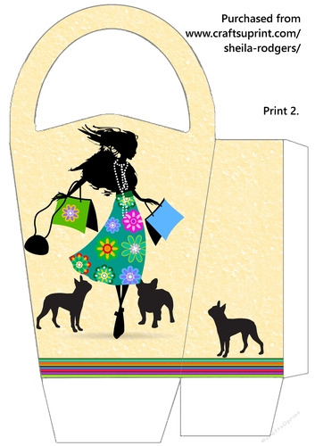LARGE ROUND TOP GIFT BAG - RETAIL THERAPY 2