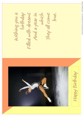 Ice Skater Card