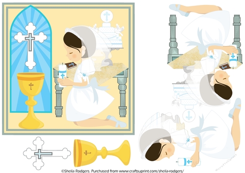 FEMALE FIRST HOLY COMMUNION - BRUNETTE