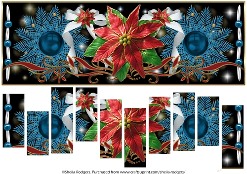 SLAT CARD - CHRISTMAS DECORATIONS