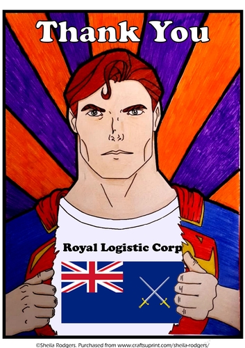A4 SUPER HERO - BRITISH ARMY ROYAL LOGISTIC CORP