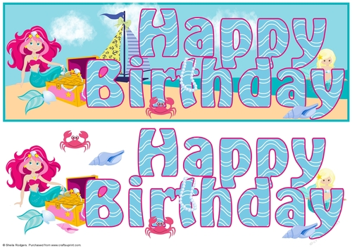MERMAID BIRTHDAY CARD
