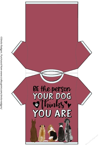 TEE SHIRT CARD - DOGS 2