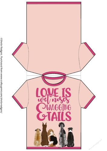 TEE SHIRT CARD - DOGS 3