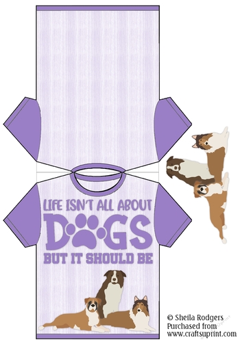 TEE SHIRT CARD - DOGS 4
