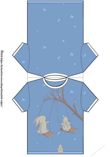 TEE SHIRT CARD - SWINGING RABBITS