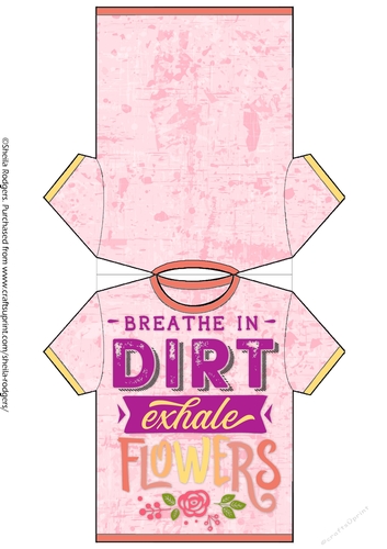 TEE SHIRT CARD - BREATHE IN DIRT