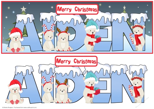 POLAR BEAR NAMES - AIDEN