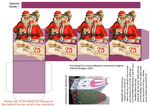 CHRISTMAS GIFT BASKET - VINTAGE MR & MRS CLAUS