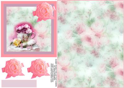Shabby Roses the Cup That Cheers