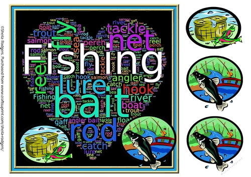 WORD HEART - FISHING