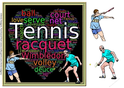 WORD HEART - TENNIS