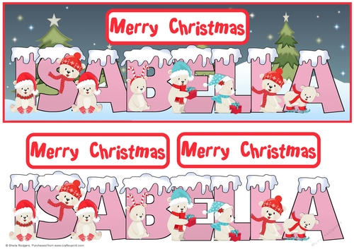 POLAR BEAR NAMES - ISABELLA