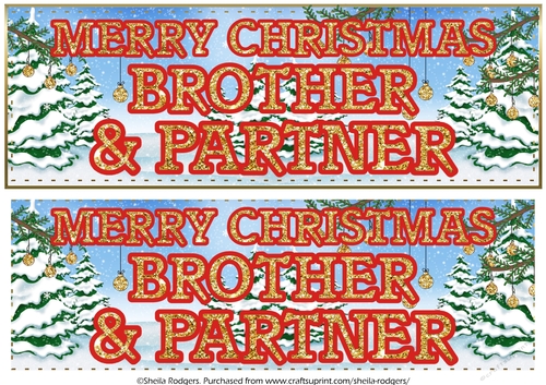 CHRISTMAS GLITTER - BROTHER AND PARTNER