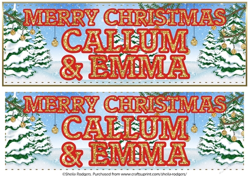 CHRISTMAS GLITTER - CALLUM AND EMMA