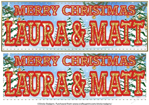 CHRISTMAS GLITTER - LAURA AND MATT