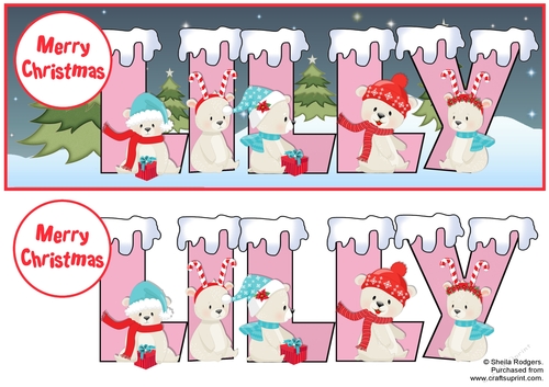 POLAR BEAR NAMES - LILLY