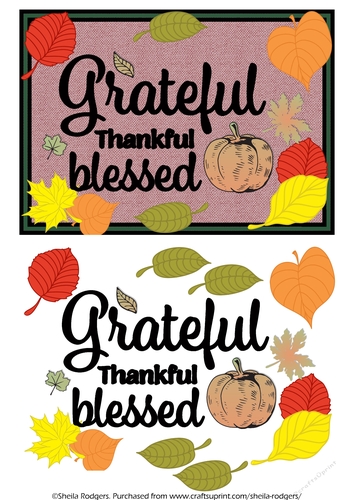 Thanksgiving Grateful Thankful Blessed