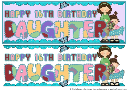 PATCHWORK BIRTHDAY - DAUGHTER AGE 16