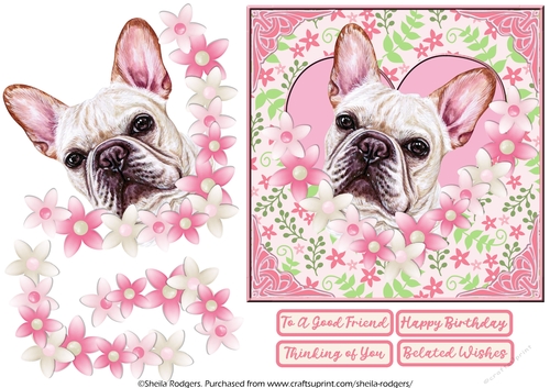 FRENCH BULLDOG IN HEART
