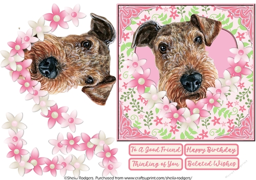 AIREDALE TERRIER IN HEART