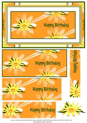 Yellow Starla Flower Pyramid