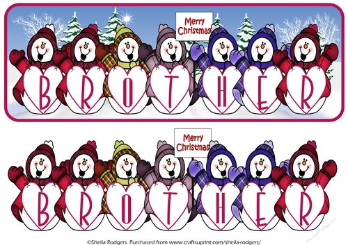 HAPPY SNOWMEN NAMES - BROTHER