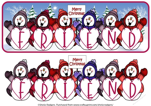 HAPPY SNOWMEN NAMES - FRIEND