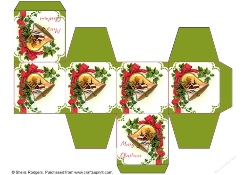 All In One Gift Box - Vintage Christmas Bell