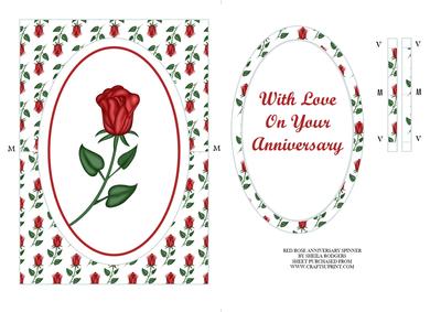Red Rose Anniversary Spinner