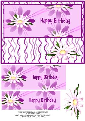 Starla Flower Pyramid and Decoupage