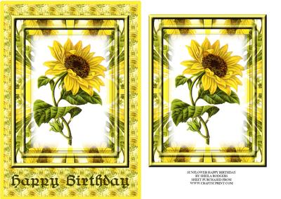 Sunflower Happy Birthday