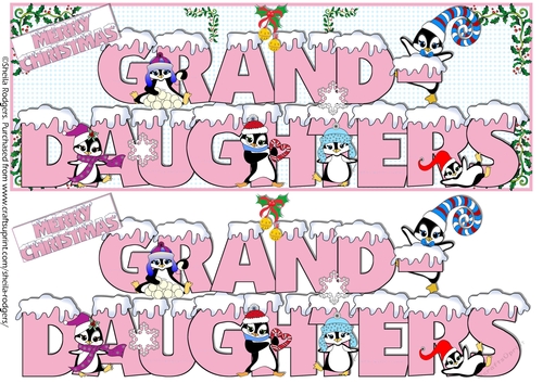 SNOW CAPPED NAMES - GRANDDAUGHTERS