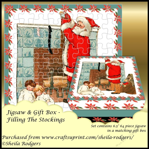 JIGSAW AND GIFT BOX - FILLING THE STOCKINGS