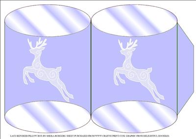 Lace Reindeer Pillow Box