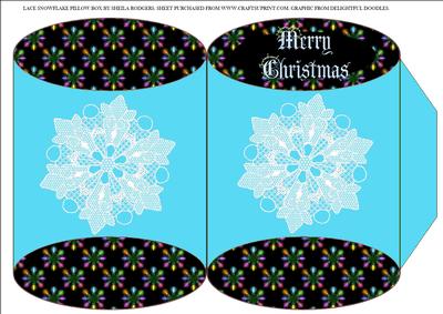 Lace Snowflake Pillow Box