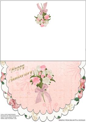 Scalloped Anniversary Bouquet