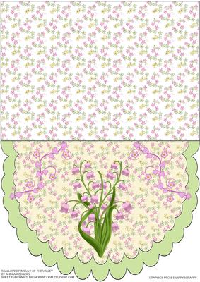 Scalloped Pink Lily of the Valley