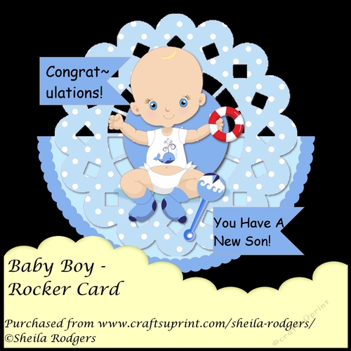 ROCKER CARD - BABY BOY